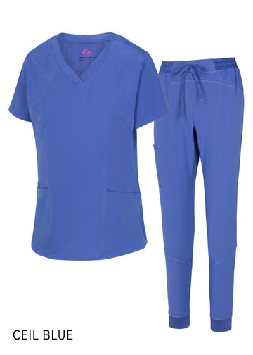 CEIL BLUE NATURAL WOMAN’S COOL STRETCH JOGGER SCRUB SETS