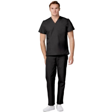 BLACK UNISEX NATURAL UNIFORMS SET